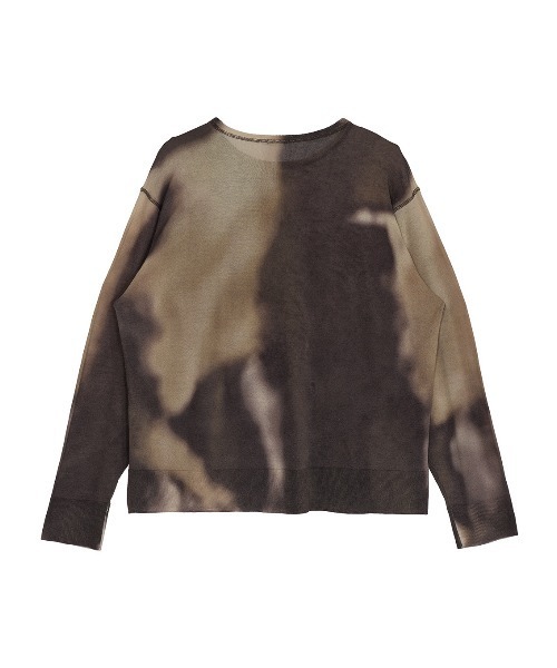 Ameri(アメリ)の「DULL GRADATION PRINT KNIT TOP(Tシャツ/カットソー・レディース・ブラック/ブルー/レッド・FREE)」の8枚目の写真