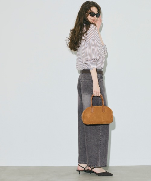 coca（coca）（コカ）の「ローライズワイドデニム（デニムパンツ・レディース・ブルー/ブラック・S/M/L）」の11枚目の写真