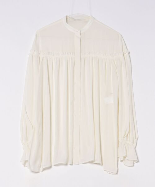 DESIGNWORKS（デザインワークス）の「ギャザーブラウス（シャツ/ブラウス・レディース・アイボリー/ピンク・38）」の21枚目の写真