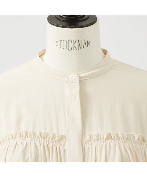 DESIGNWORKS（デザインワークス）の「ギャザーブラウス（シャツ/ブラウス・レディース・アイボリー/ピンク・38）」の15枚目の写真