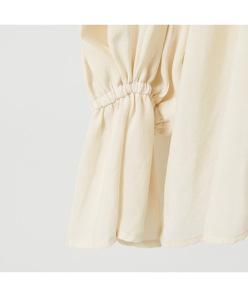 DESIGNWORKS（デザインワークス）の「ギャザーブラウス（シャツ/ブラウス・レディース・アイボリー/ピンク・38）」の16枚目の写真