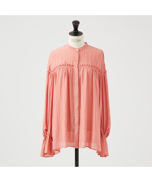 DESIGNWORKS（デザインワークス）の「ギャザーブラウス（シャツ/ブラウス・レディース・アイボリー/ピンク・38）」の19枚目の写真