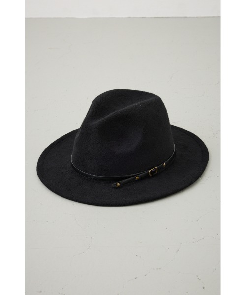 AZUL by moussy(アズールバイマウジー)の「フェルトハット(ハット・メンズ・ベージュ/ブラック・FREE)」の4枚目の写真