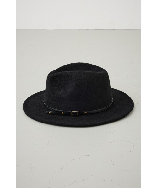 AZUL by moussy(アズールバイマウジー)の「フェルトハット(ハット・メンズ・ベージュ/ブラック・FREE)」の5枚目の写真
