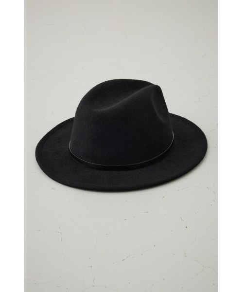 AZUL by moussy(アズールバイマウジー)の「フェルトハット(ハット・メンズ・ベージュ/ブラック・FREE)」の6枚目の写真