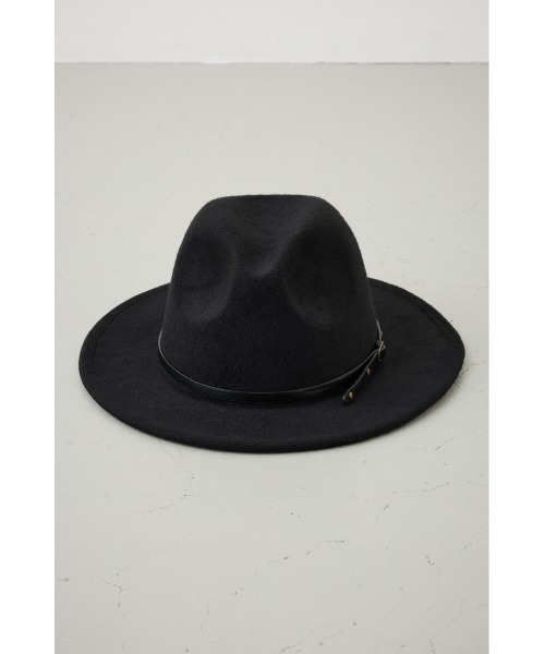 AZUL by moussy(アズールバイマウジー)の「フェルトハット(ハット・メンズ・ベージュ/ブラック・FREE)」の7枚目の写真