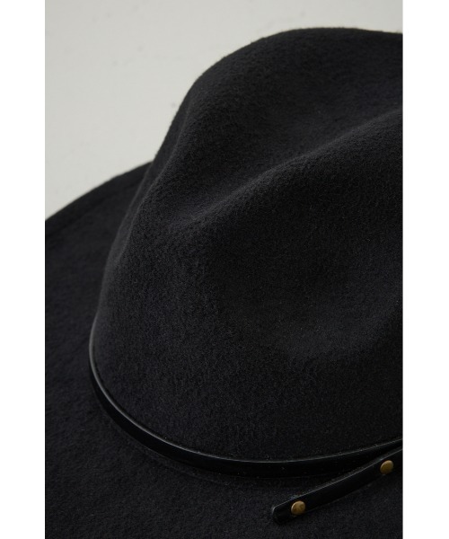 AZUL by moussy(アズールバイマウジー)の「フェルトハット(ハット・メンズ・ベージュ/ブラック・FREE)」の9枚目の写真