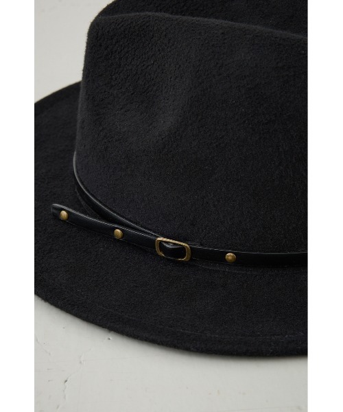 AZUL by moussy(アズールバイマウジー)の「フェルトハット(ハット・メンズ・ベージュ/ブラック・FREE)」の10枚目の写真