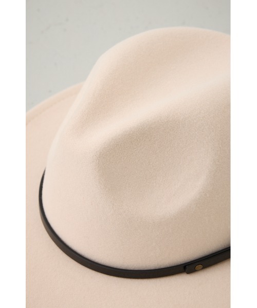 AZUL by moussy(アズールバイマウジー)の「フェルトハット(ハット・メンズ・ベージュ/ブラック・FREE)」の17枚目の写真