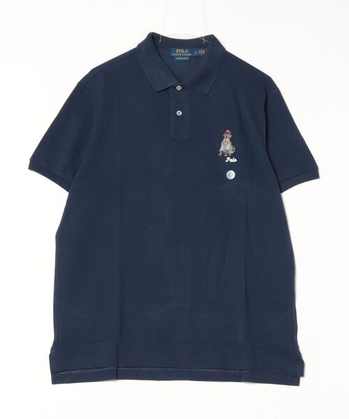 セール】カスタム スリム フィット ドッグエンブロイダリー ポロシャツ