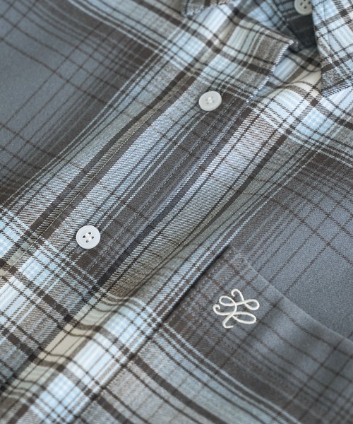 ROPE' PICNIC（ロペピクニック）の「チェックネルシャツ/リンクコーデ（シャツ/ブラウス・レディース・チャコールグレー/ブルー/オレンジ/ベージュ・FREE）」の10枚目の写真