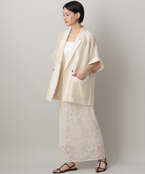 A part by(アパートバイ)の「キモウレースタイトスカート(スカート・レディース・ブラウン/アイボリー・FREE)」の8枚目の写真