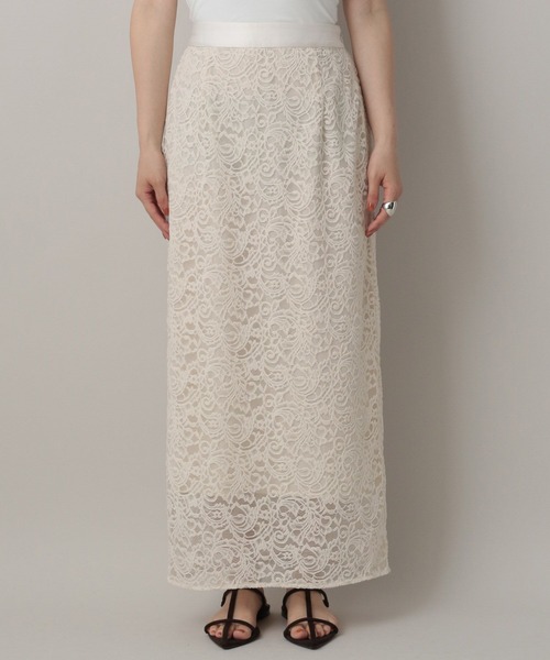 A part by(アパートバイ)の「キモウレースタイトスカート(スカート・レディース・ブラウン/アイボリー・FREE)」の11枚目の写真