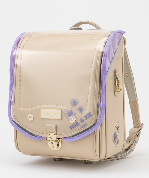 PAUL&JOE（ポールアンドジョー）の「PAUL & JOE(ポール & ジョー)クリザンテームワンポイント半かぶせクリアランドセルカバー（ランドセル・キッズ・パープル/ミント/ピンク/ホワイト・ONE SIZE）」の3枚目の写真