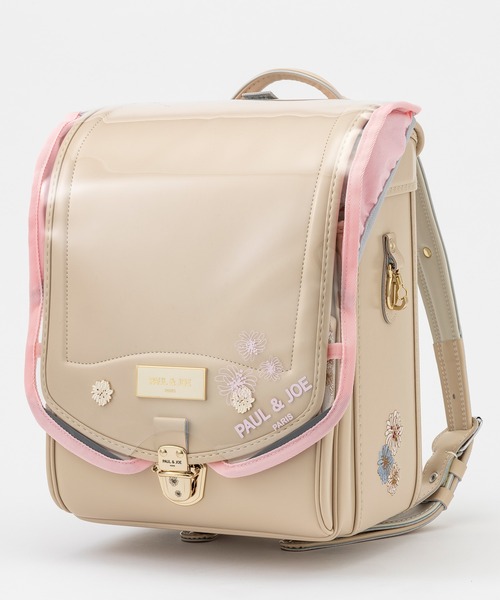 PAUL&JOE（ポールアンドジョー）の「PAUL & JOE(ポール & ジョー)クリザンテームワンポイント半かぶせクリアランドセルカバー（ランドセル・キッズ・パープル/ミント/ピンク/ホワイト・ONE SIZE）」の4枚目の写真