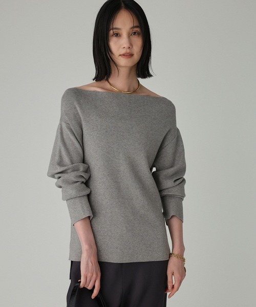 オフショルハイゲージプルオーバー（ニット/セーター）｜BABYLONE