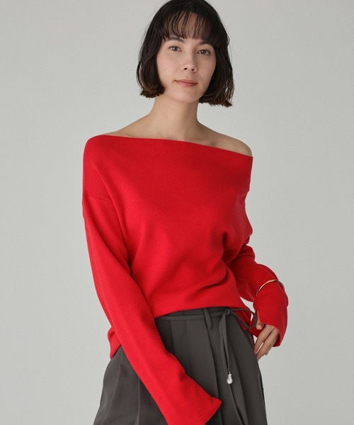 オフショルハイゲージプルオーバー（ニット/セーター）｜BABYLONE