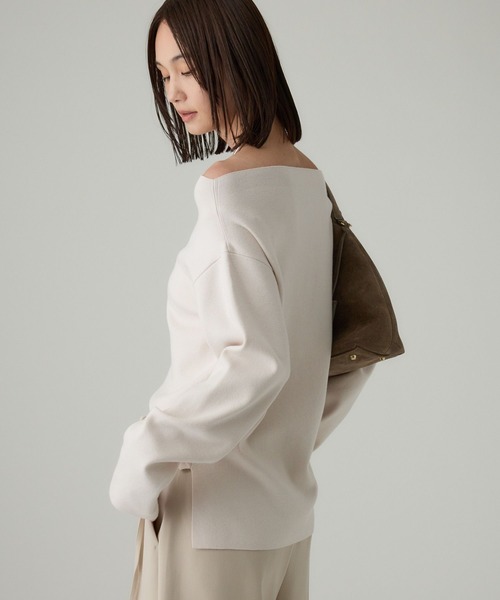 【新品】BABYLON オフショルハイゲージプルオーバー　グレー BABYLONE｜オフショルハイゲージプルオーバー | Rakuten Fashion(楽天