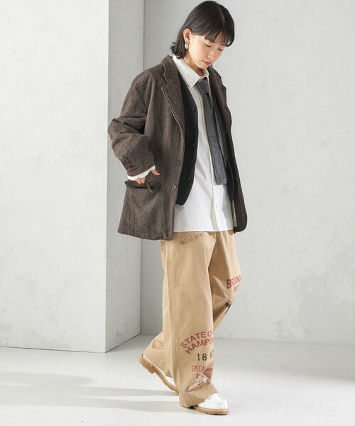 JANESMITH（ジェーンスミス）の「【SHIPS別注】Jane smith:ブリティッシュ ウール ジャケット（テーラードジャケット・レディース・ブラウン・38/36）」の9枚目の写真