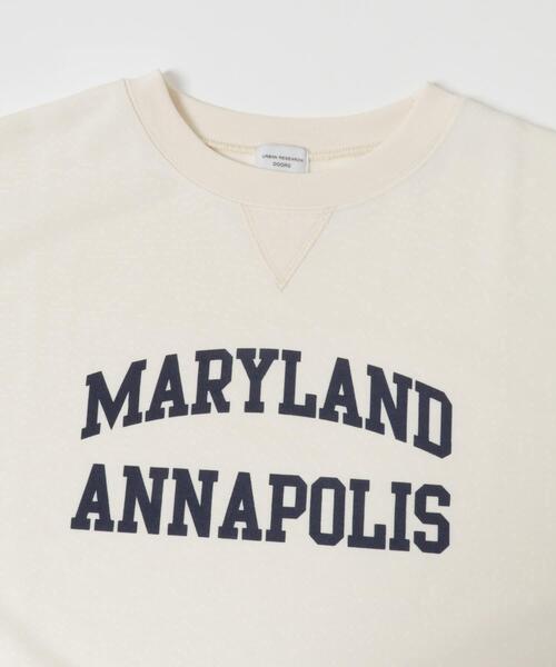 URBAN RESEARCH DOORS（アーバンリサーチドアーズ）の「速乾裏毛ロゴプルオーバー（Tシャツ/カットソー・レディース・オフホワイト/チャコールグレー/キャメル・MEDIUM）」の11枚目の写真