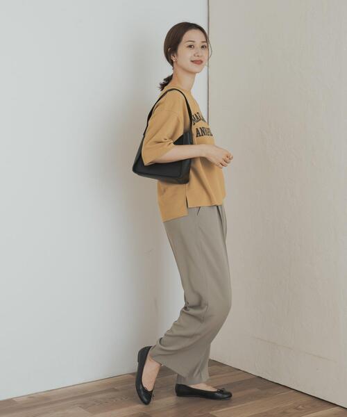 URBAN RESEARCH DOORS（アーバンリサーチドアーズ）の「速乾裏毛ロゴプルオーバー（Tシャツ/カットソー・レディース・オフホワイト/チャコールグレー/キャメル・MEDIUM）」の17枚目の写真