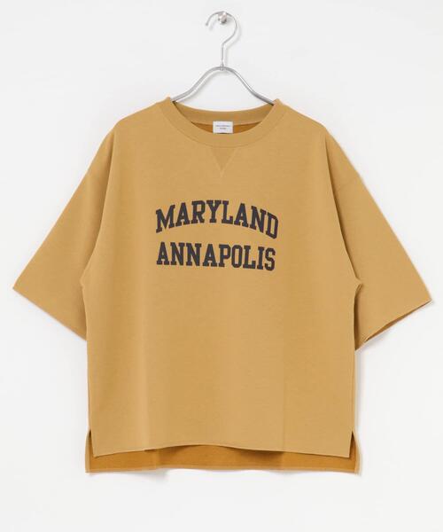 URBAN RESEARCH DOORS（アーバンリサーチドアーズ）の「速乾裏毛ロゴプルオーバー（Tシャツ/カットソー・レディース・オフホワイト/チャコールグレー/キャメル・MEDIUM）」の21枚目の写真