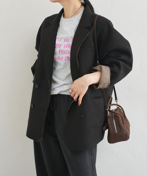 リバーシブルオーバーダブルジャケット（その他アウター）｜U by