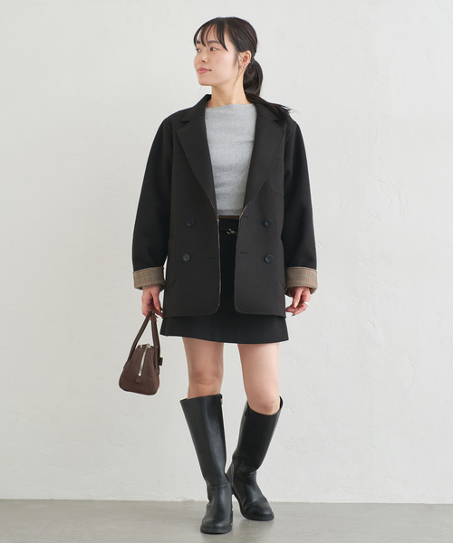 リバーシブルオーバーダブルジャケット（その他アウター）｜U by