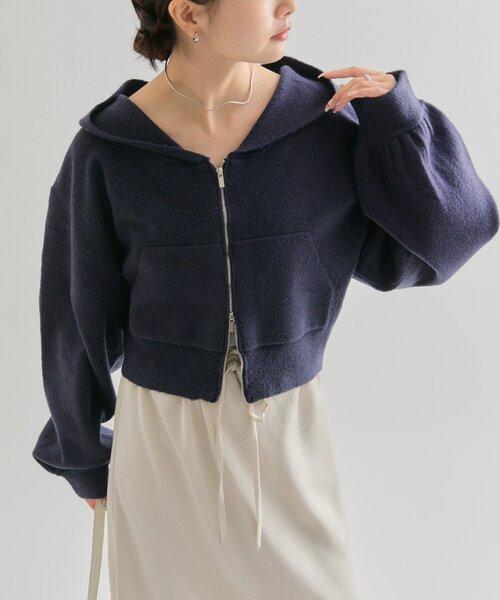 フーディーニットパーカー（パーカー）｜mystic（ミスティック