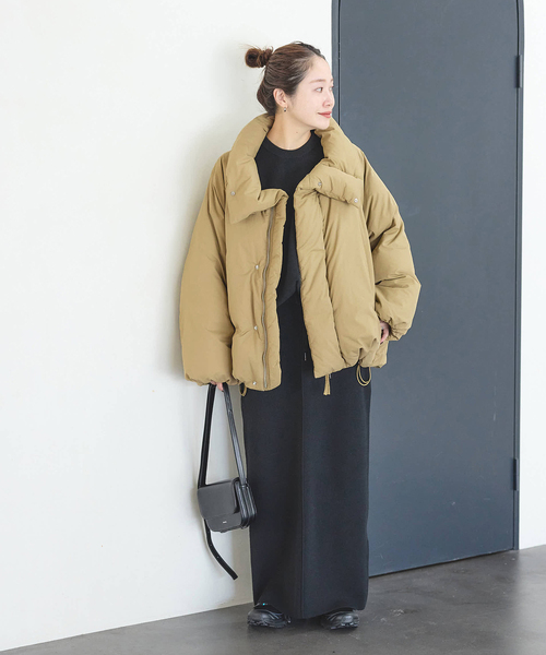 セール】ビッグカラーダウンジャケット（ダウンジャケット/コート