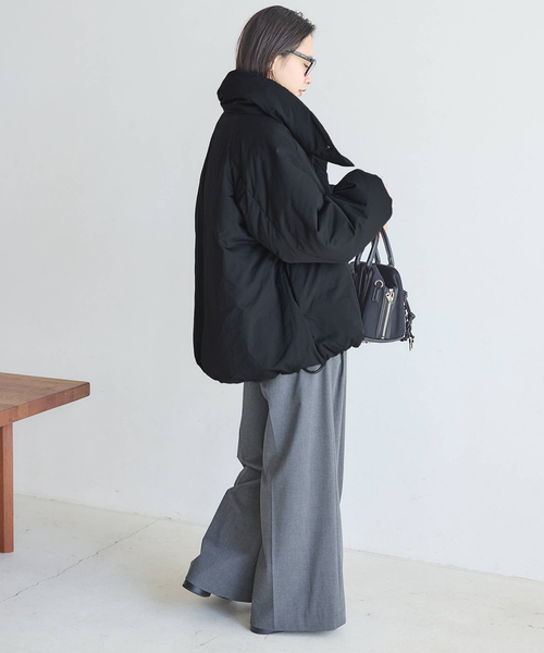 セール】ビッグカラーダウンジャケット（ダウンジャケット/コート