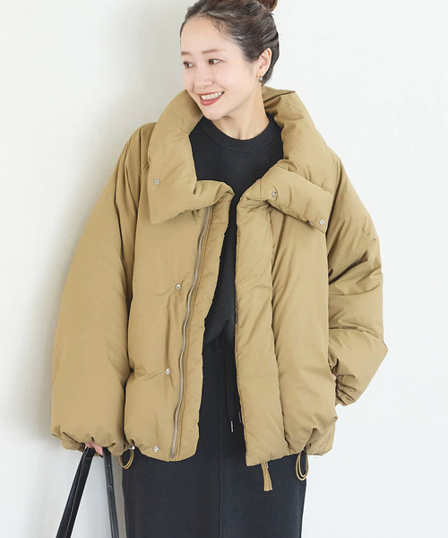 セール】ビッグカラーダウンジャケット（ダウンジャケット/コート