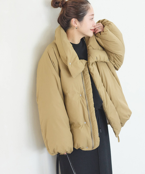 セール】ビッグカラーダウンジャケット（ダウンジャケット/コート