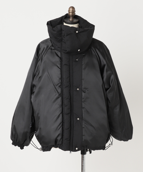 JOURNAL STANDARD（ジャーナルスタンダード）の「ビッグカラーダウンジャケット（ダウンジャケット/コート・レディース・ベージュ/ブラック・FREE）」の6枚目の写真