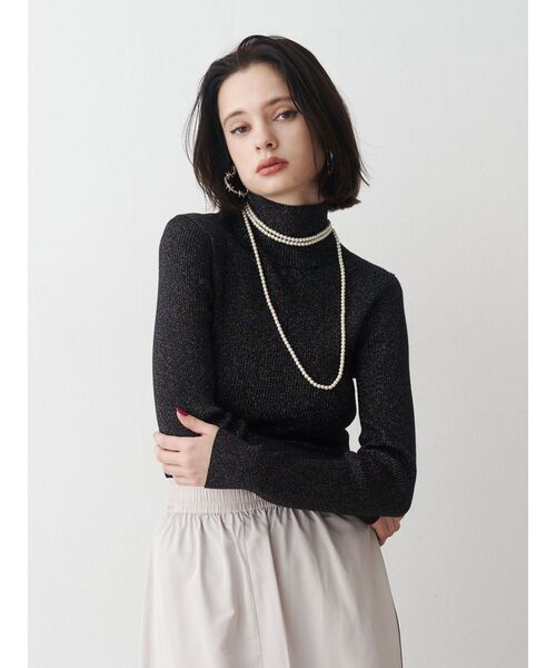 jouetie（ジュエティ）の「ベーシックカラーハイネックニット タートルネック（ニット/セーター・レディース・アイボリー/ブラック/ブルー/その他1/その他2/レッド/ピンク・MEDIUM）」の8枚目の写真