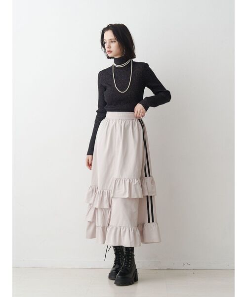 jouetie（ジュエティ）の「ベーシックカラーハイネックニット タートルネック（ニット/セーター・レディース・アイボリー/ブラック/ブルー/その他1/その他2/レッド/ピンク・MEDIUM）」の10枚目の写真