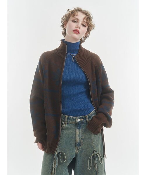 jouetie（ジュエティ）の「ベーシックカラーハイネックニット タートルネック（ニット/セーター・レディース・アイボリー/ブラック/ブルー/その他1/その他2/レッド/ピンク・MEDIUM）」の11枚目の写真