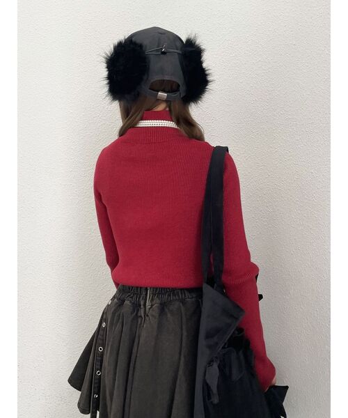 jouetie（ジュエティ）の「ベーシックカラーハイネックニット タートルネック（ニット/セーター・レディース・アイボリー/ブラック/ブルー/その他1/その他2/レッド/ピンク・MEDIUM）」の17枚目の写真