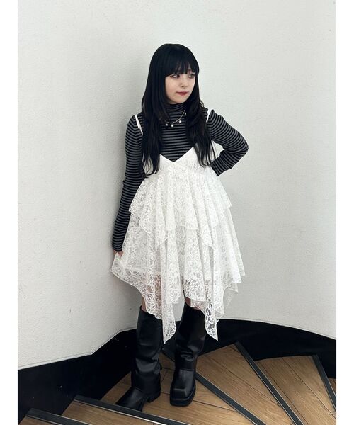 jouetie（ジュエティ）の「ベーシックカラーハイネックニット タートルネック（ニット/セーター・レディース・アイボリー/ブラック/ブルー/その他1/その他2/レッド/ピンク・MEDIUM）」の18枚目の写真