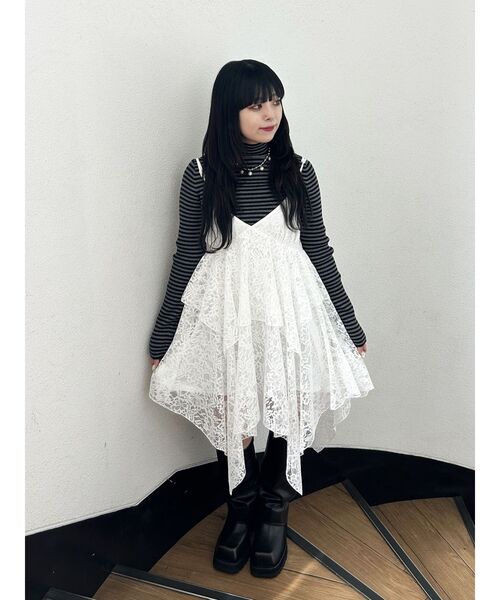 jouetie（ジュエティ）の「ベーシックカラーハイネックニット タートルネック（ニット/セーター・レディース・アイボリー/ブラック/ブルー/その他1/その他2/レッド/ピンク・MEDIUM）」の19枚目の写真