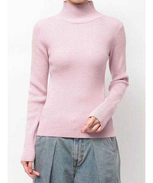 新品❤️CPGピンク ハイネック ウールカシミヤ ハイネック ニットプルオーバー 通販 - ディノス