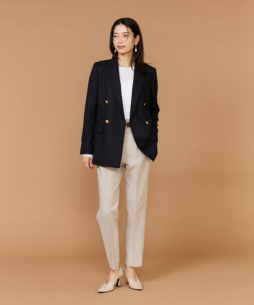 INED(イネド)の「【美脚が叶う!】2026NEW 美脚テーパードパンツ(その他パンツ・レディース・ブラック/オフホワイト/サンドグレー/ネイビー・5号/7号/9号/11号)」の5枚目の写真