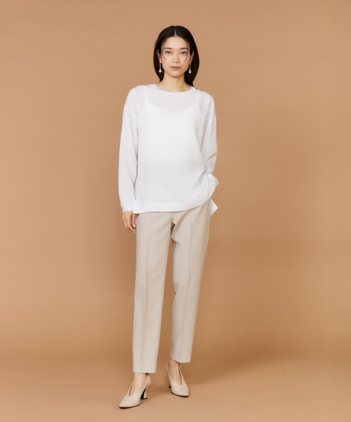 INED(イネド)の「【美脚が叶う!】2026NEW 美脚テーパードパンツ(その他パンツ・レディース・ブラック/オフホワイト/サンドグレー/ネイビー・5号/7号/9号/11号)」の8枚目の写真