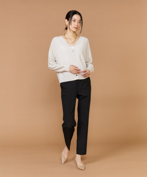 INED(イネド)の「【美脚が叶う!】2026NEW 美脚テーパードパンツ(その他パンツ・レディース・ブラック/オフホワイト/サンドグレー/ネイビー・5号/7号/9号/11号)」の12枚目の写真