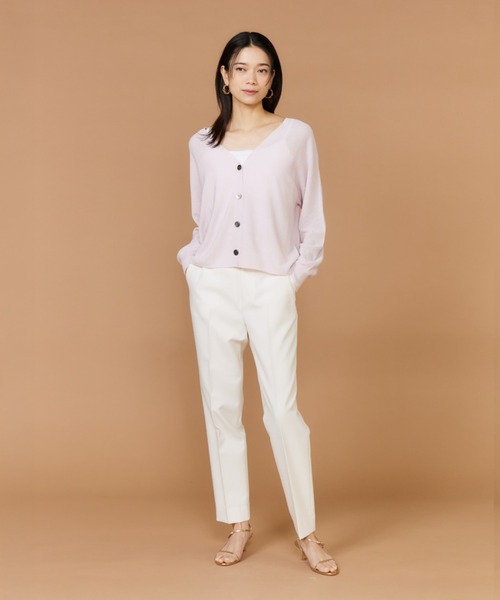 INED(イネド)の「【美脚が叶う!】2026NEW 美脚テーパードパンツ(その他パンツ・レディース・ブラック/オフホワイト/サンドグレー/ネイビー・5号/7号/9号/11号)」の14枚目の写真