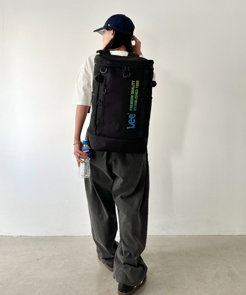 Lee/リー 撥水 BOX リュック/デイパック/ロゴプリント/容量 約25