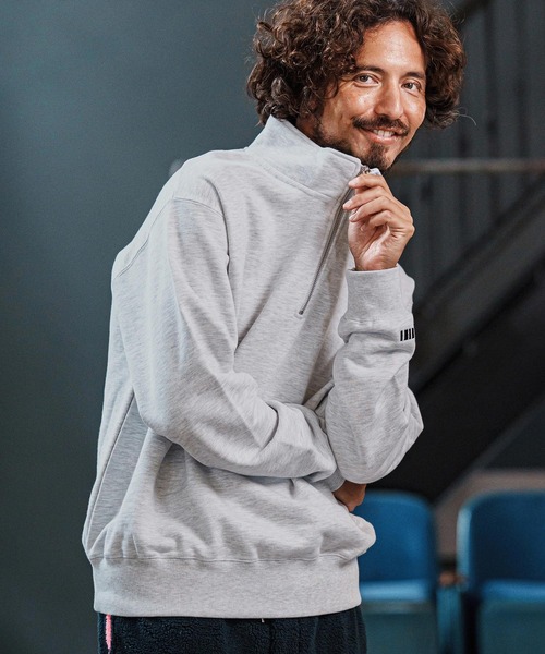 msw1752-Half Zip Sweat Pullover ハーフジップスウェットプルオーバー