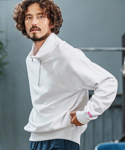 msw1752-Half Zip Sweat Pullover ハーフジップスウェットプルオーバー