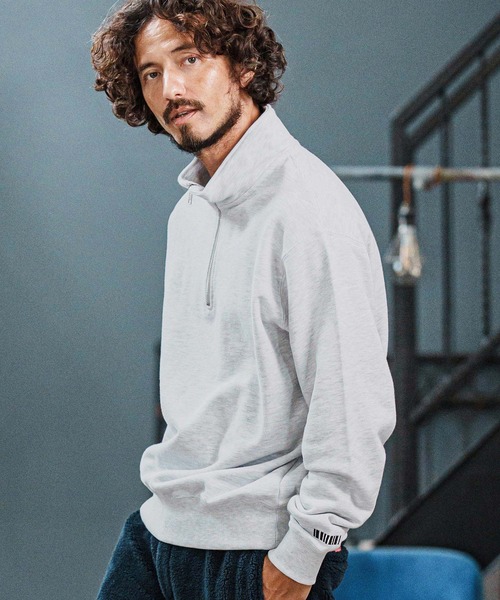 msw1752-Half Zip Sweat Pullover ハーフジップスウェットプルオーバー