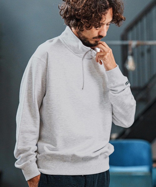 msw1752-Half Zip Sweat Pullover ハーフジップスウェットプルオーバー